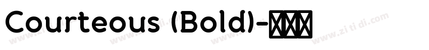 Courteous (Bold)字体转换